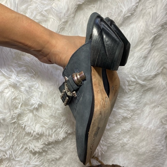 Circle S blue grey mules with studs size 7 - Picture 4 of 11